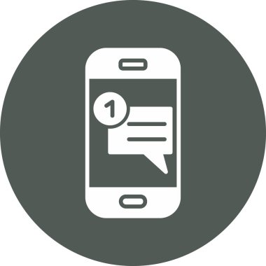 Sohbet simgesinin vektör illüstrasyonu