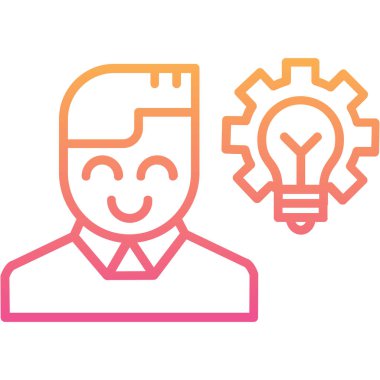 Fikir simgesi vektör illüstrasyonu