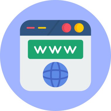 tarayıcı web simgesi basit tasarım