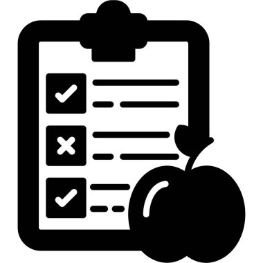 Katı biçimli kontrol listesi simgesi