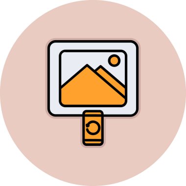 Modern bir simgenin vektör illüstrasyonu