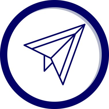 düzlem ikonu vektör illüstrasyonu