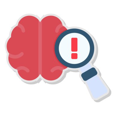 Büyüteç ikonlu beyin