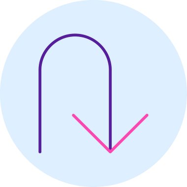 Ok. Web simgesi basit illüstrasyon