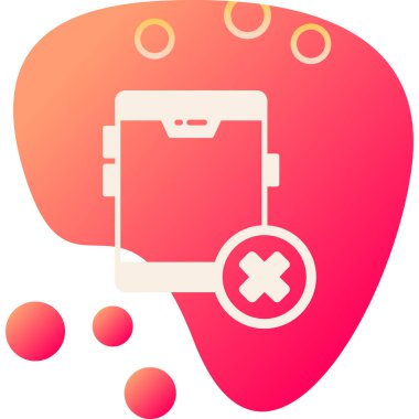 Bir smartphone simge vektör çizim