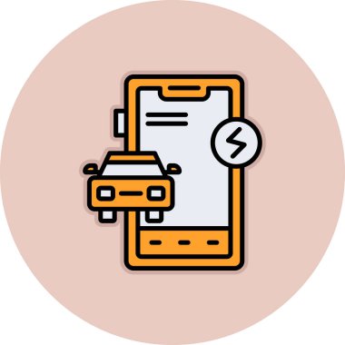 araba simgesi vektör illüstrasyonu