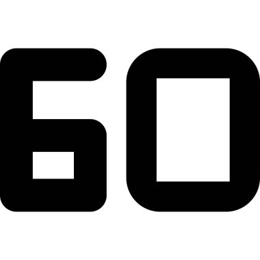 5 numara 0 simgesi, vektör illüstrasyonu