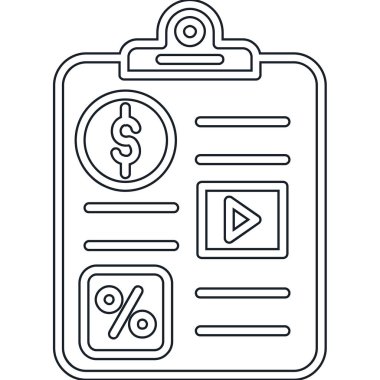 Dolar para çantası simgesi, taslak biçimi