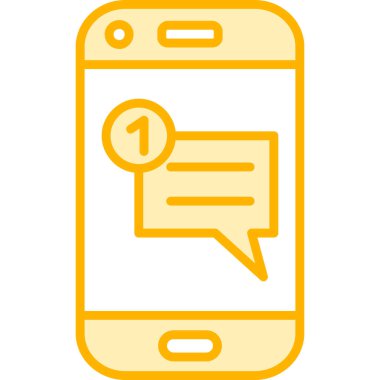 akıllı telefon simgesi vektör illüstrasyonu