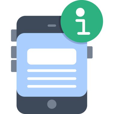 Mobil ileti vektör simgesi