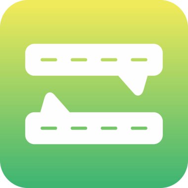 Sohbet simgesi, vektör çizimi