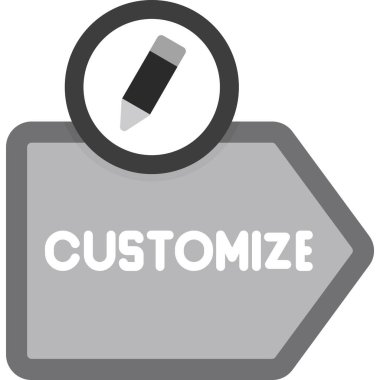 Web için özel düğme, vektör illüstrasyonu