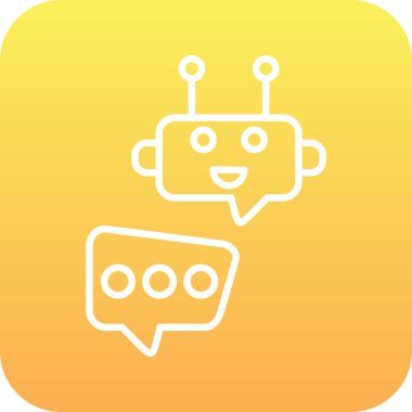 Sohbet simgesi vektör illüstrasyonu