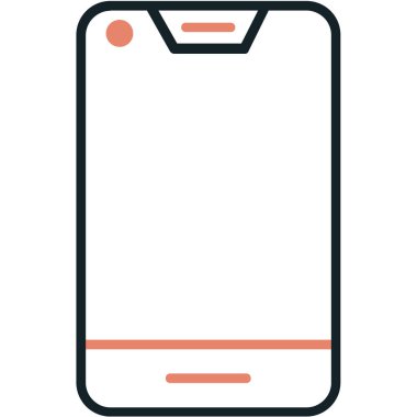 - Telefon. Web simgesi basit illüstrasyon