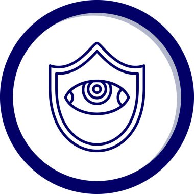 Göz vektör simgesi. Basit resimleme