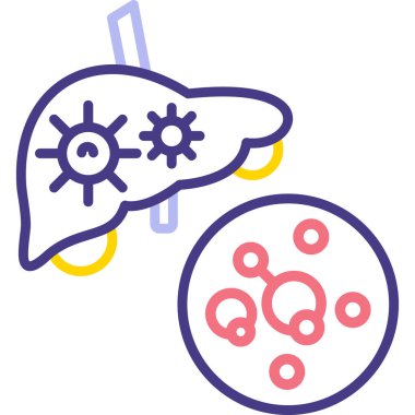 Virüs ikonu vektör illüstrasyonu