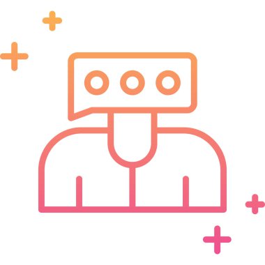 vektör robot simgesi, basit illüstrasyon