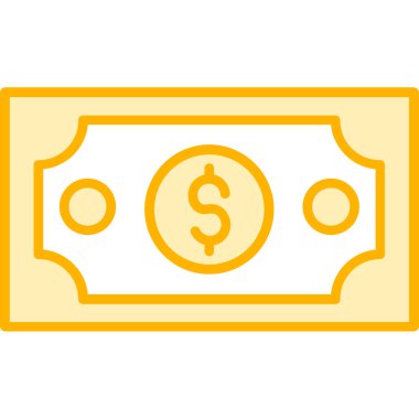 Dolar web simgesi, vektör illüstrasyonu