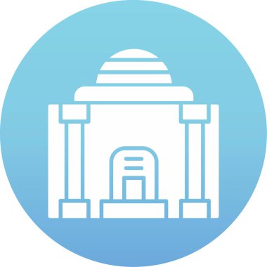 Anıt. Web simgesi basit illüstrasyon