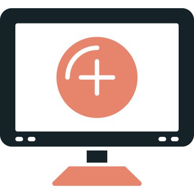 bilgisayar ekranı vektör simgesi modern basit tasarım