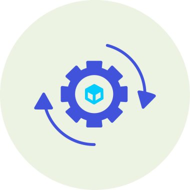 Teçhizat Web simgesi basit illüstrasyon