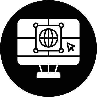 genel harita simgesi, vektör illüstrasyonu