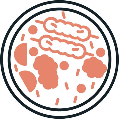 Bir besin simgesinin vektör illüstrasyonu