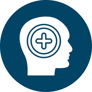 beyin ikonu vektör illüstrasyonu