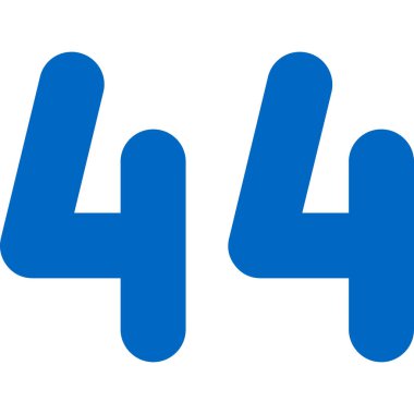 5 numara 4 simge tasarımı vektör çizimi