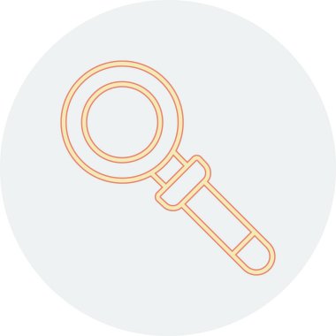 Modern b 'nin vektör illüstrasyonu büyüteçle büyüteç ikonundan yoksundur