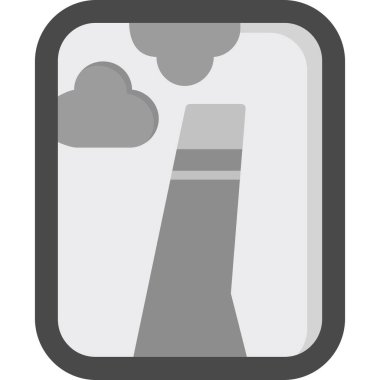 Bulut simgesi. Basit resimleme