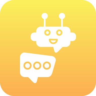 robot ikon vektör illüstrasyonu