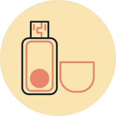 Parfüm. Web simgesi basit illüstrasyon