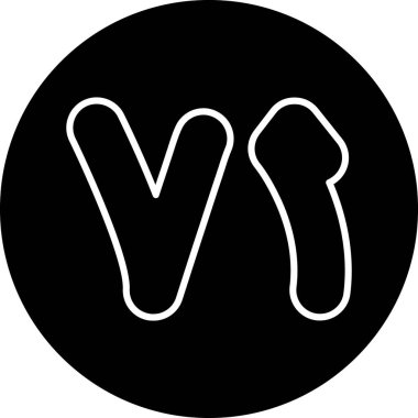 Tek bir simgenin vektör illüstrasyonu