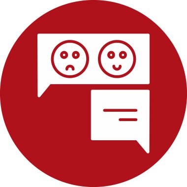 Sohbet simgesi vektör illüstrasyonu