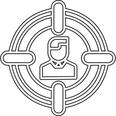 seo modern simgesinin vektör illüstrasyonu