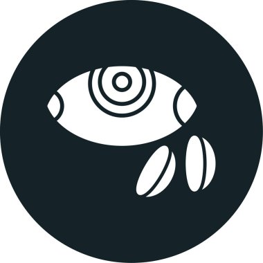 Göz simgesi vektör illüstrasyonu