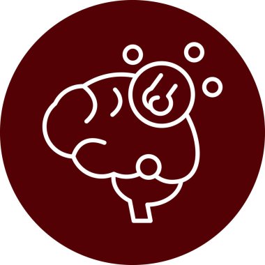 Vektör Beyin simgesi illüstrasyonu