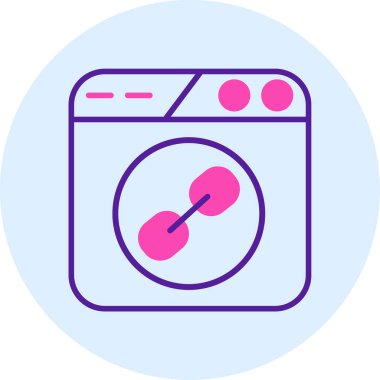 vektör temizleme makinesi çizimi