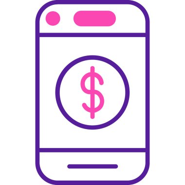 cep telefonu ikonu vektör illüstrasyonu