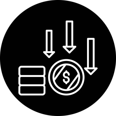 Para vektörü simgesi modern basit vektör illüstrasyonu