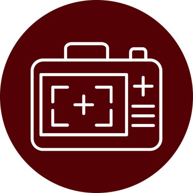 Bir pil simgesinin vektör çizimi