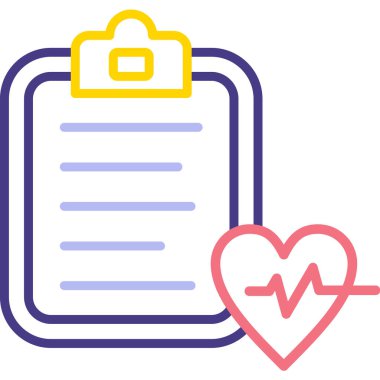 Kalp. Web simgesi basit illüstrasyon