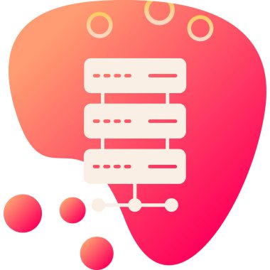 Beyin analiz simgesi, basit tasarım illüstrasyonu