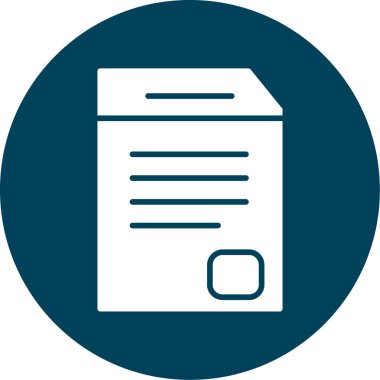 belge simgesi vektör illüstrasyonu