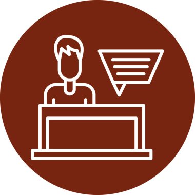 Dizüstü bilgisayarı olan bir adamın vektör çizimi