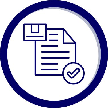 Belge simgesinin vektör illüstrasyonu