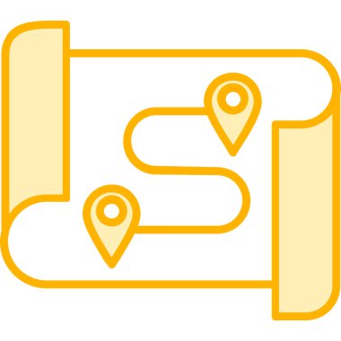 Harita konumu. Basit illüstrasyon