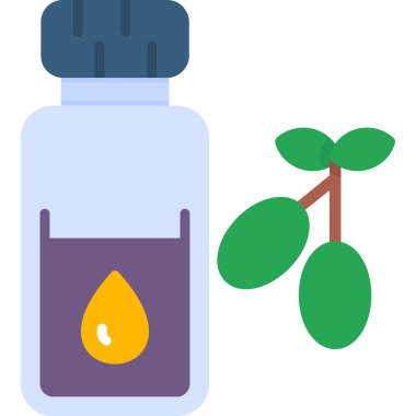 bitki ve şişe simgesi