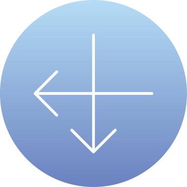 Yön ok ikonu vektör illüstrasyonu